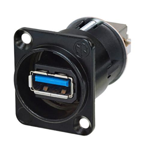 Neutrik Reversible USB A to USB B Gender Changer in D-Shape Housing