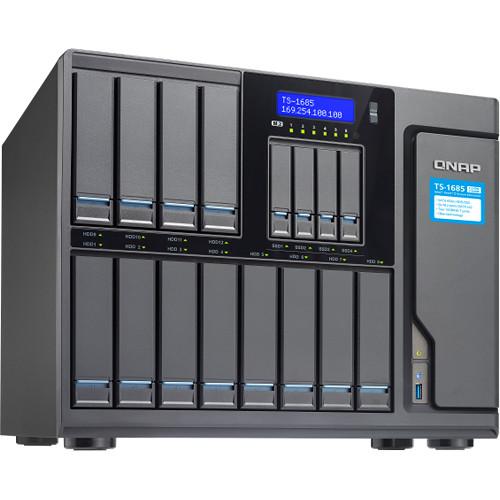 QNAP TS-1685 12 Bay iSCSI NAS, Intel D1531 6-Core 2.2GHz 16GB Sata 6G 4 X 1GBe 40GBe-Ready