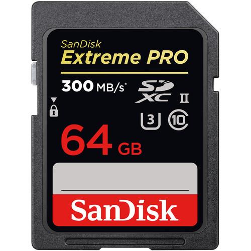 SanDisk 64GB Extreme PRO UHS-II SDXC Memory Card
