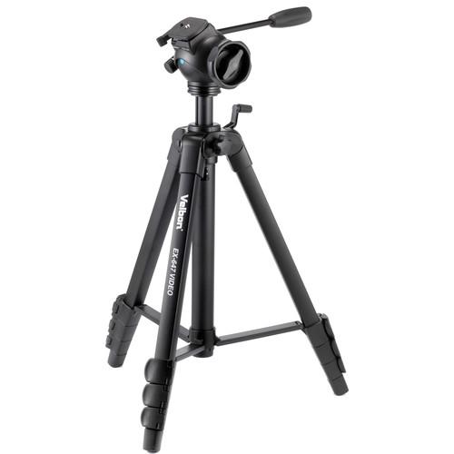 Velbon EX-647 VIDEO N 4-Section Aluminum Tripod with 2-Way Pan Tilt Head