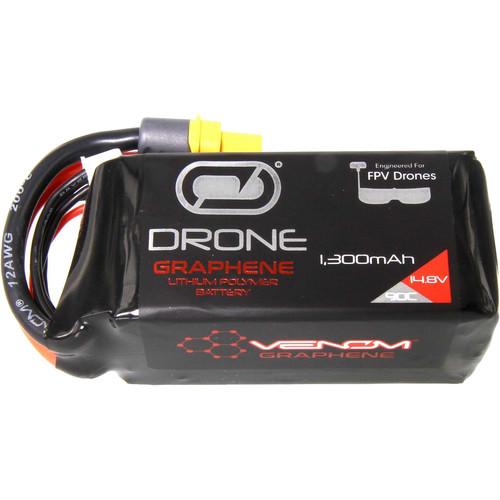 Venom Group FPV Race Series Graphene 1300mAh 90C 4S 14.8V LiPo Battery with UNI 2.0