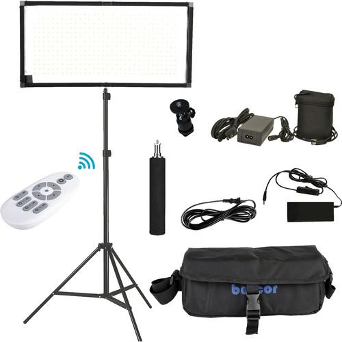 Bescor FM448 Bi-Color LED Light Mat with Battery Pack Kit