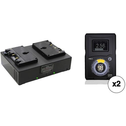 Core SWX Two HyperCore 98 Batteries & Fleet Dual Charger Kit