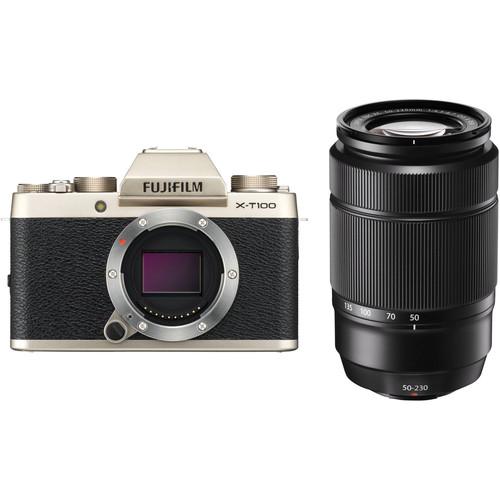 FUJIFILM X-T100 Camera with XC 50-230mm f 4.5-6.7 OIS II Lens Kit