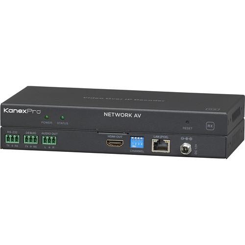KanexPro NetworkAV over IP Decoder with PoE & RS-232