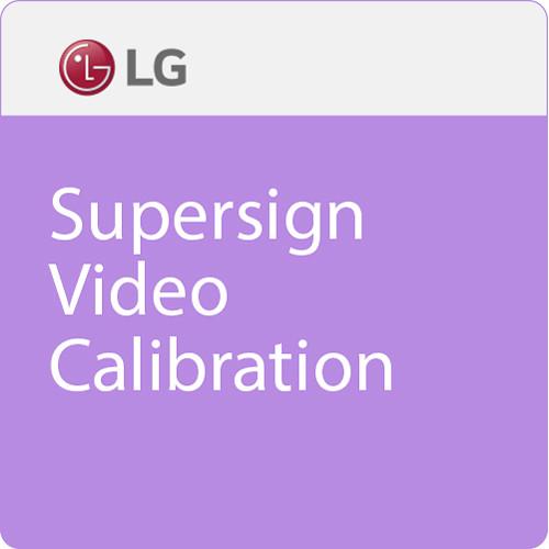LG SuperSign Video Calibration Software
