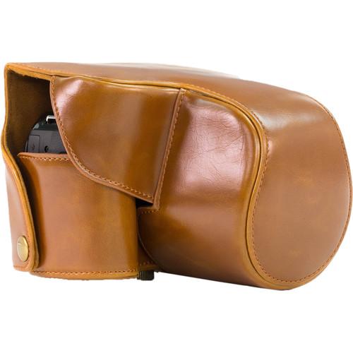 MegaGear Ever Ready PU Leather Camera Case with Strap for Nikon Coolpix P610 with Zoom Lens, P530, or P520