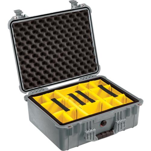Pelican 1554 Waterproof 1550 Case with Yellow and Black Divider Set