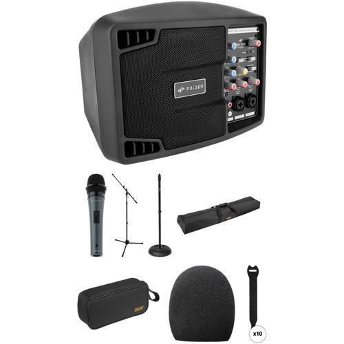 Polsen 5" 150W Portable Single-Mic PA System Kit