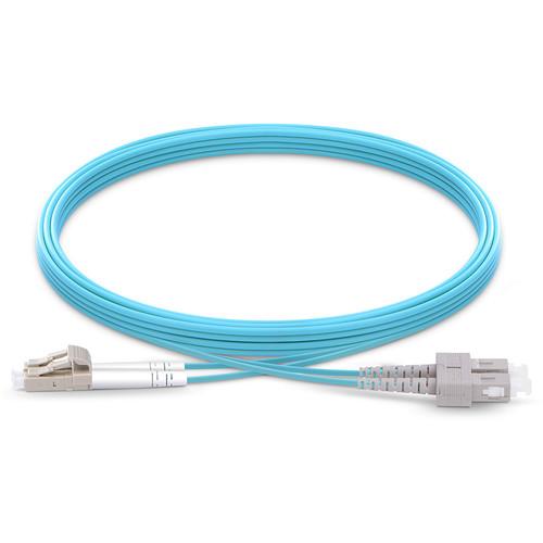 TechLogix Networx OM4 2.0mm Duplex Multimode Economy Premade Cable with LC to SC Connectors