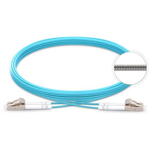 TechLogix Networx OM4 3.0mm Duplex Multimode Armored Premade Cable with LC to LC Connectors