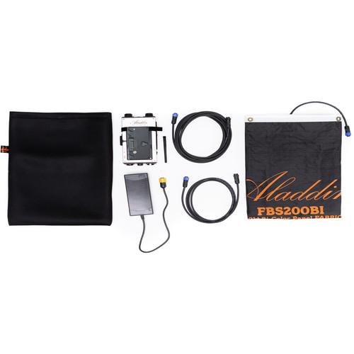 Aladdin Fabric-Lite 200W Bi-Color Kit with Gold Mount Battery Plate