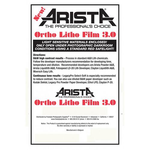 Arista Ortho Litho 3.0 Film, Arista, Ortho, Litho, 3.0, Film