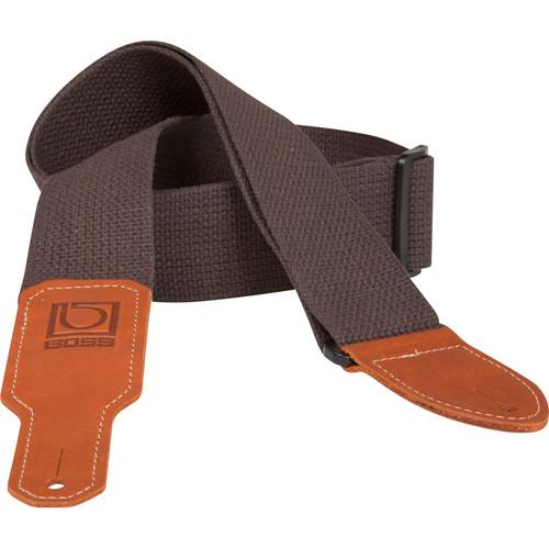 BOSS BSC-20-BRN 2" Wide Cotton Instrument Strap