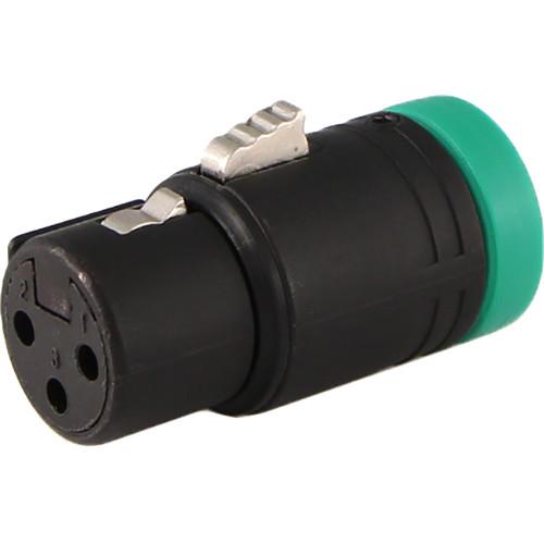 Cable Techniques CT-LPXLR-3F-G Low-Profile XLR 3-Pin Female Connector with Adjustable Side Cable-Exit