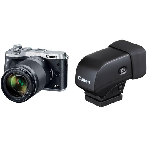 Canon EOS M6 Mirrorless Digital Camera with 18-150mm Lens and Electronic Viewfinder Kit