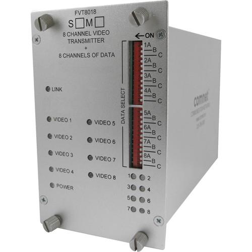 COMNET Multimode 1310 1550nm 8-Channel 10-Bit Digital Video Transmitter 8-Channel Bi-Directional Data Transceiver