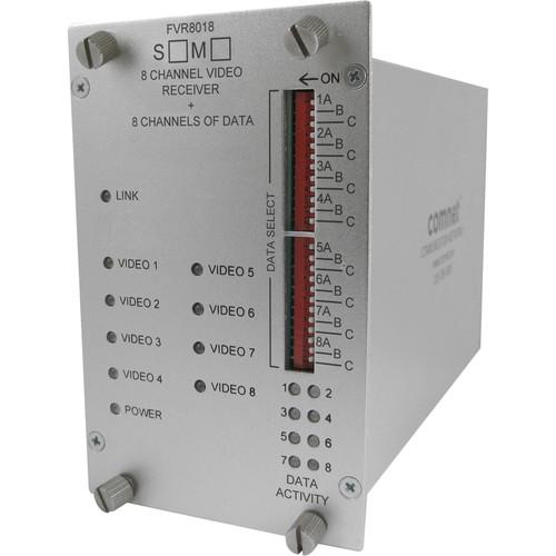 COMNET Multimode 1550 1310nm 8-Channel Digital Video Receiver 8 Bi-Directional Data Transceiver