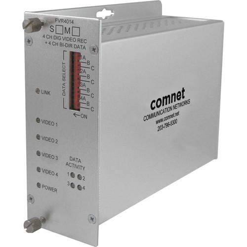 COMNET Single Mode 1550 1310nm 4-Channel 10-Bit Digital Video Receiver 4-Channel Bi-Directional Data Transceiver