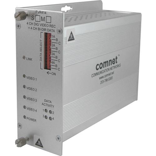COMNET Single Mode 1550 1310nm 4-Channel Digital Video Receiver 4-Channel Bi-Directional Data Transceiver
