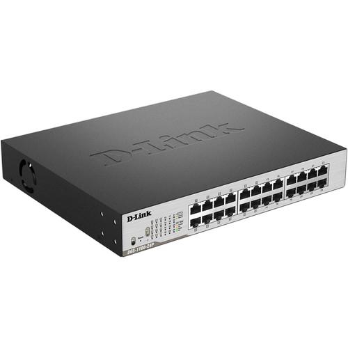 D-Link DGS-1100 Series 24-Port Smart Managed Rackmount Switch with PoE Ports