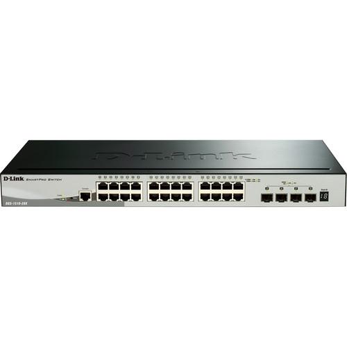 D-Link DGS-1510 Stackable 28-Port Smart Managed PoE Switch with 10G SFP Ports Uplinks