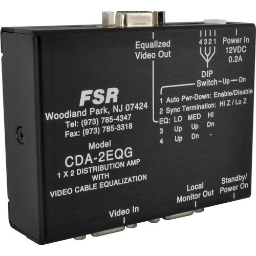 FSR CDA-2EQG 1x2 Computer Video Distribution Amplifier