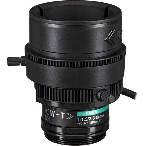 Fujinon YV2.8X2.8SR4A-SA2L CS-Mount 2.8-8mm Varifocal Lens with Long Cable