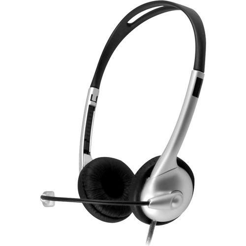 HamiltonBuhl Multimedia USB Headset with Gooseneck Microphone