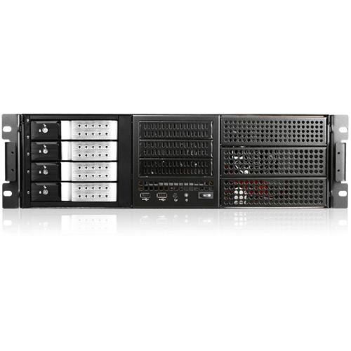 iStarUSA E-306L 3 RU E-ATX 6 x 5.25" Bays Rackmount Chassis with BPN-DE340SS SAS SATA Tray-Less Hot-Swap Cage
