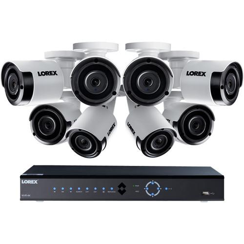 Lorex 8-Channel 4K UHD NVR with 2TB HDD & 8 5MP Night Vision Bullet Cameras