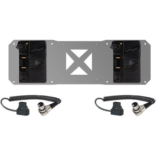 SHAPE 2 x Gold Mount Plates & D-Tap Cables for Atomos Sumo