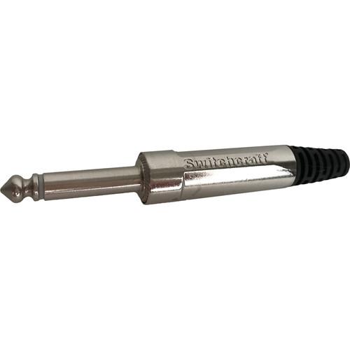 Switchcraft 270F 1 4" Nickel Mono Plug Handle with Flex Relief