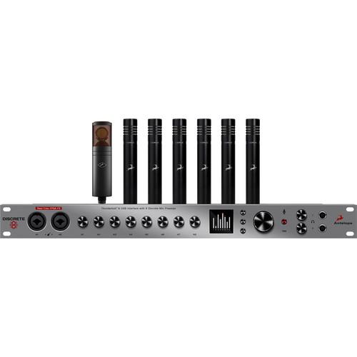 Antelope Discrete 8 Interface Bundle with 1 Edge Duo & 6 Verge Microphones