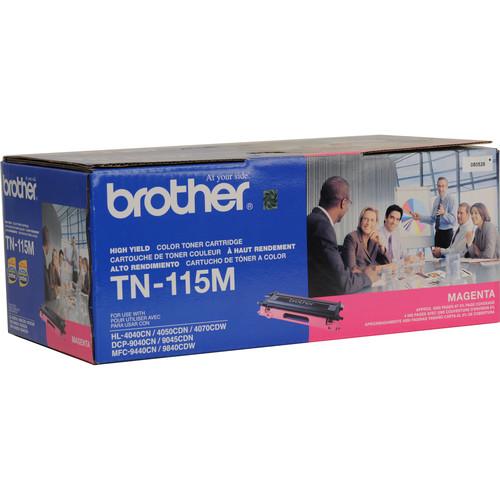 Brother TN-115M High Yield Magenta Toner Cartridge