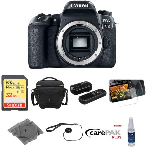 Canon EOS 77D DSLR Camera Body Deluxe Kit