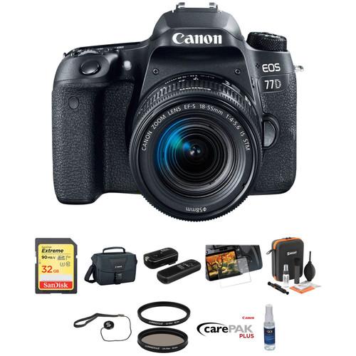 Canon EOS 77D DSLR Camera with 18-55mm Lens Deluxe Kit