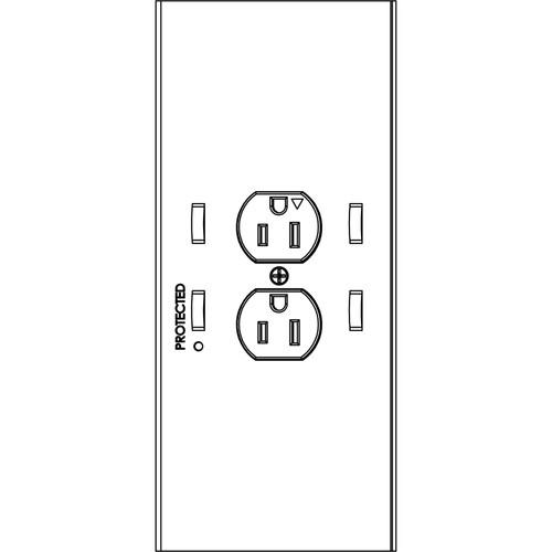 Chief PAC525 2-Plug In-Wall Retro Power Kit, Chief, PAC525, 2-Plug, In-Wall, Retro, Power, Kit