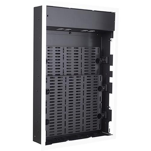 Chief PAC527 XL In-Wall Storage Box with 4-Receptacle Filter and Surge