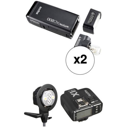 Godox AD200 TTL Pocket Dual Flash Kit with X1T-C Trigger for Canon Cameras