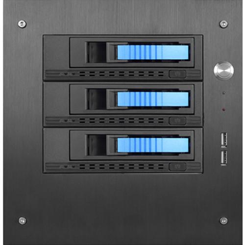 iStarUSA Compact Stylish 3x 3.5" Hotswap mini-ITX Tower