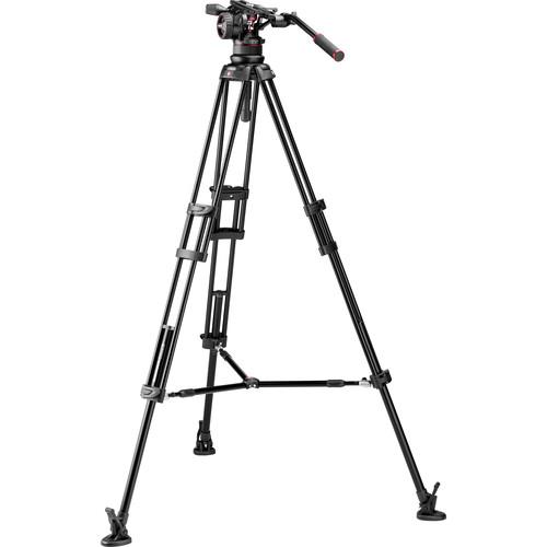 Manfrotto Nitrotech N12 & 545B Dual-Leg Tripod System with Half Ball Adapter & Bag