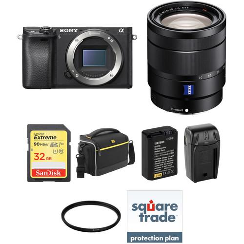Sony Alpha a6300 Mirrorless Digital Camera with 16-70mm Lens Deluxe Kit