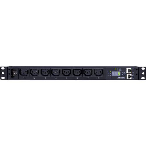 CyberPower Monitored PDU16A 200-240V 50Hz 60Hz IEC-320 C20 Plug 8 IEC-320 C13 OUTS 1U Rackmount 10