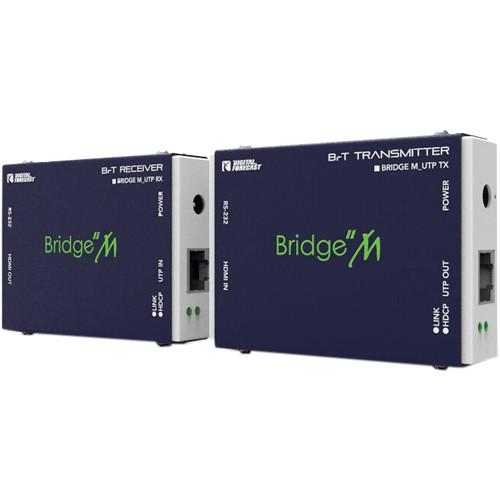 DIGITAL FORECAST Bridge Micro HDMI Extender Set Over Single Cat5e 6 UTP Cable with Transmitter and Receiver