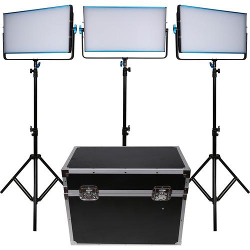 Dracast LED3000B Silq Bi-Color LED 3-Light Kit
