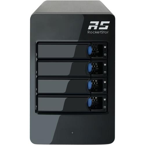 HighPoint RocketStor 6314B 4-Bay Thunderbolt 2 RAID Enclosure with Thunderbolt 3 Adapter