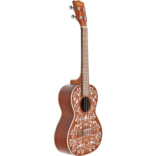 KALA Tenor Mahogany Tenor Ukulele Bundle with Tote Bag, Quickstart Guide,Tuner App, Free Online Lessons