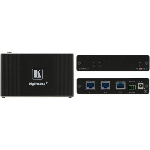 Kramer 2x1 Selector for Ethernet and HDBaseT Signals