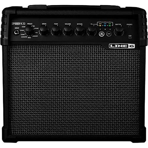 Line 6 Spider V 20 8" Modeling Combo Amplifier for Electric Guitars